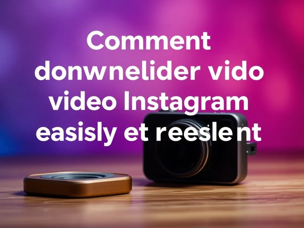 Comment télécharger vidéo instagram facilement et rapidement