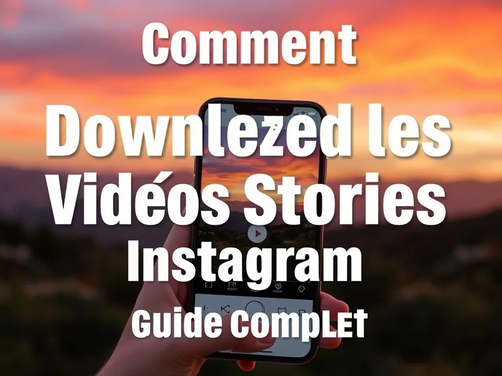 Comment Télécharger les Vidéos Stories Instagram : Guide Complet