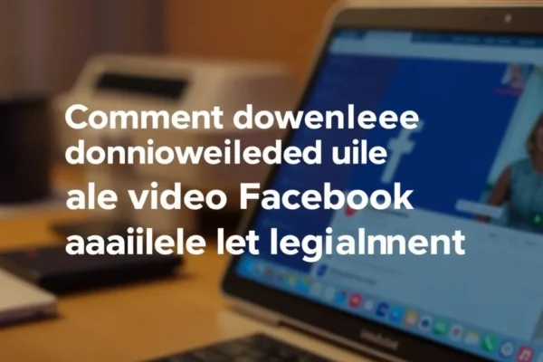 Comment télécharger une vidéo Facebook facilement et légalement