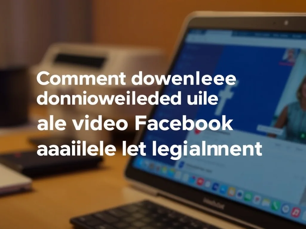 Comment télécharger une vidéo Facebook facilement et légalement