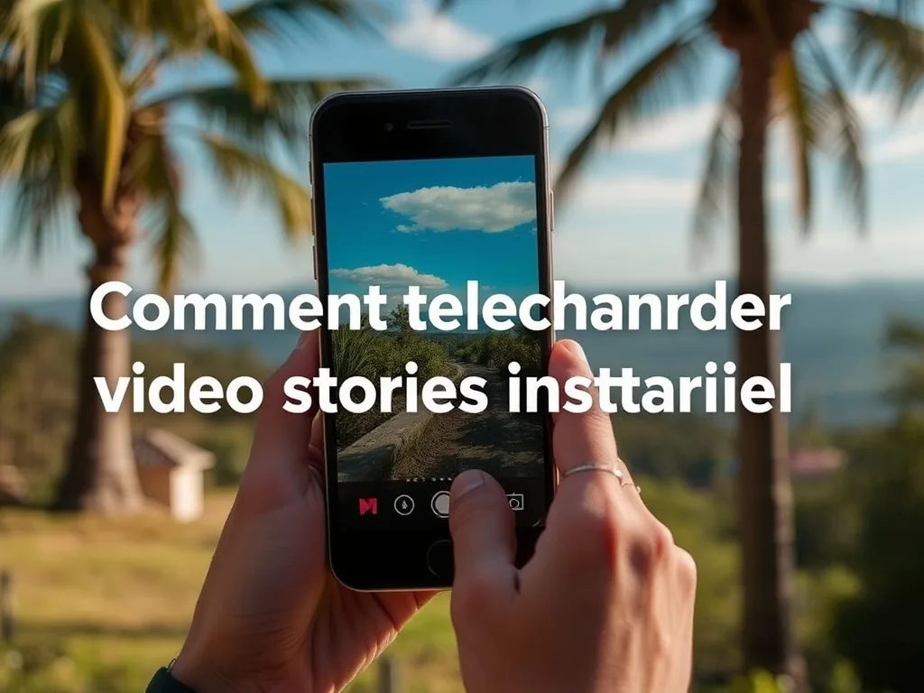 Comment telecharger video stories Instagram facilement