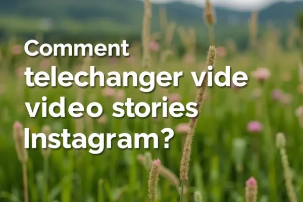Comment telecharger video stories Instagram facilement