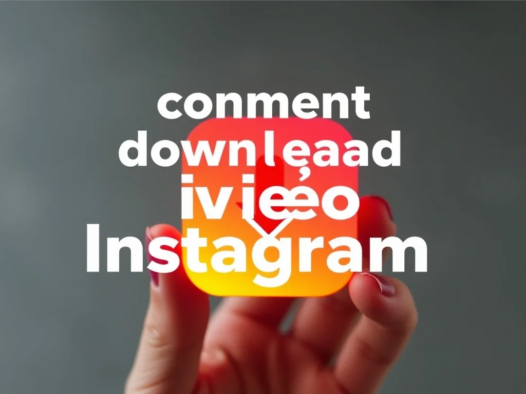 Comment télécharger vidéo instagram facilement et rapidement